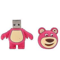 Conjuntos de acessórios de computador forma de urso marrom disco flash usb de silicone especial para todos os tipos de presentes do dia do festival magenta 2gb