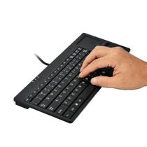 Conjuntos de acessórios de computador mc-818 82 teclas touch-pad teclado de computador com fio ultrafino
