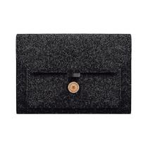 Conjuntos de acessórios de computador nd06 bolsa interna de laptop com botão de feltro multiuso para laptop de 13,3 polegadas preto