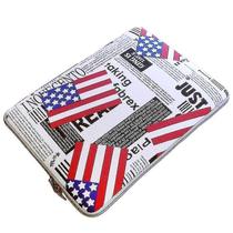 Conjuntos de acessórios de computador pofoko us flag pattern 13.3 polegadas zíper linho bolsa de manga impermeável para laptop