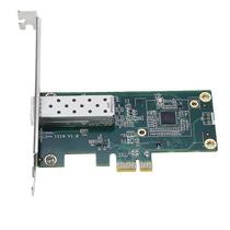 Conjuntos de acessórios de computador txa026 intel i210 pcie gigabit 1000m adaptador de placa de rede de fibra sfp único