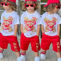 Conjuntos De Bebe Menino Infantil, Bermuda e Camisa CONJUNTO BAD