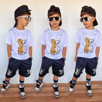 Conjuntos De Bebe Menino Infantil, Bermuda e Camisa CONJUNTO BAD