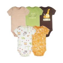 Conjuntos De Bodies Para Bebês Meninos 5PCS, Macacão De Cartoon Para Recém-Nascidos, 100% Algodão, Conjuntos De Bodies Para Bebês Meninos 5PCS, Macacão De Cartoon Para Recém-Nascidos, 100% Algodão,