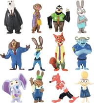 Conjuntos de bonecos Cake Toppers Perftsaly Zootop para festa de aniversário