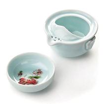 Conjuntos de chá de café de alta qualidade elegante gaiwan bonito e fácil bule chaleira 3d carpa kung fu teaset bules