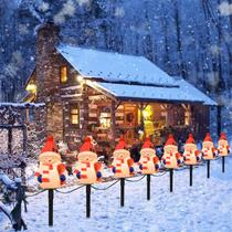 Conjuntos de Christmas Pathway Lights Goothy Snowman 7 pés Conjuntos de Christmas Pathway Lights Goothy Snowman 7 pés