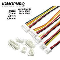 Conjuntos De Conectores JST1.25 ZH1.5 PH2.0 XH2.54 Fêmea Macho 2-10P Com Cabo 10/20/30cm Curvado PIN