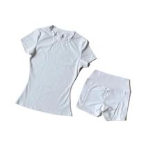 Conjuntos De Fitness Respiráveis Para Mulheres, Top De Levantamento De Quadril, Manga Curta, Roupas Conjuntos De Fitness Respiráveis Para Mulheres, Top De Levantamento De Quadril, Manga Curta, Roupas