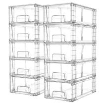 Conjuntos de Gavetas Organizadoras Vtopmart 10 Peças Acrílico Transparente 30x19x11cm