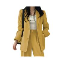 Conjuntos De Moda Feminina Coreana Em 2 Peças Para Primavera E Outono, Elegante Terno Com Casaco E