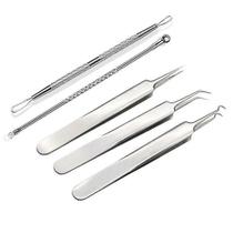 Conjuntos de panelas 5pcs inoxidável facial acne local removedor de espinhas extrator ferramenta comedone Conjuntos de panelas 5pcs inoxidável facial acne local removedor de espinhas extrator ferramenta comedone