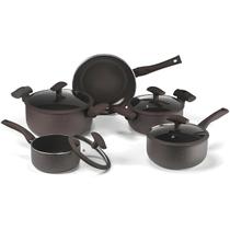 Conjuntos de panelas antiaderente hercules marrom pa300-5pma 5 peças Conjuntos de panelas antiaderente hercules marrom pa300-5pma 5 peças