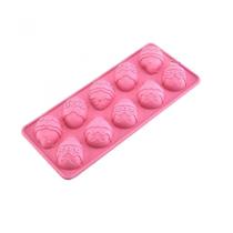 Conjuntos de panelas molde de silicone de 10 furos para bolo de chocolate geléia pudim sabonete forma redonda