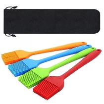 Conjuntos de panelas silicone pão alinhavo escova churrasco cozimento diy cozinha ferramentas de cozinha 4 pcs