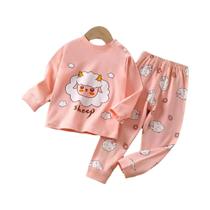 Conjuntos De Pijama Com Estampa De Desenho Animado Para Meninos E Meninas, Camisetas De Manga Conjuntos De Pijama Com Estampa De Desenho Animado Para Meninos E Meninas, Camisetas De Manga