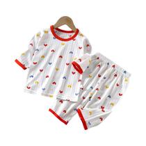 Conjuntos De Pijamas De Algodão Para Bebês Com Manga Longa, Roupas De Noite Para Crianças Com