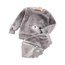 Conjuntos De Pijamas De Inverno Para Meninas E Meninos De 2 a 6 Anos, Camisetas E Calças Com Estampa