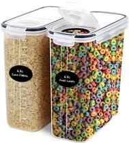 Conjuntos de Potes para Armazenamento de Alimentos DWËLLZA KITCHEN 6,3L - Conjunto com 2 Conjuntos de Potes para Armazenamento de Alimentos DWËLLZA KITCHEN 6,3L - Conjunto com 2