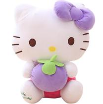 Conjuntos de presente de bebê 1pcs 30cm fofo morango rosa gato boneca de pelúcia criativa maçã cartoon animal brinquedo roxo