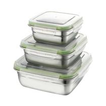 Conjuntos De Recipientes De Armazenamento De Alimentos Em Aço Inoxidável Grandes, Caixa De Almoço Conjuntos De Recipientes De Armazenamento De Alimentos Em Aço Inoxidável Grandes, Caixa De Almoço