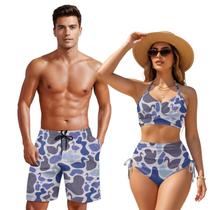 Conjuntos de roupa de banho KEIAHUAN Duck Camo Hunting Couple Matching