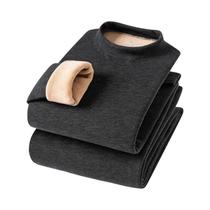 Conjuntos De Roupa Térmica Masculina Tamanho Grande 8XL, Calças Longas De Cor Sólida Para Outono E
