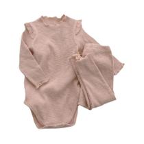 Conjuntos De Roupas De Algodão Para Bebê Menina 0-2 Anos, Conjunto De Primavera E Outono 2 Peças