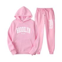 Conjuntos De Roupas Esportivas Unissex Para Outono E Inverno, Conjunto De Moletom Com Capuz, Calças