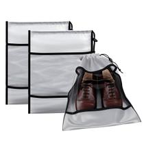 Conjuntos De Sacos Para Calçados Com Visor E Fechamento Elástico 3 Peças Conjuntos De Sacos Para Calçados Com Visor E Fechamento Elástico 3 Peças
