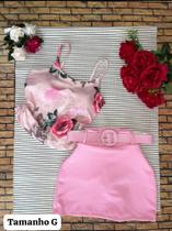 Conjuntos de shorts com cinto