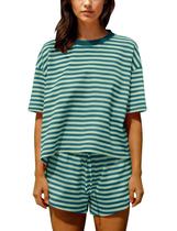 Conjuntos de shorts de pijama Ythomm, roupas de lounge femininas de 2 peças Conjuntos de shorts de pijama Ythomm, roupas de lounge femininas de 2 peças