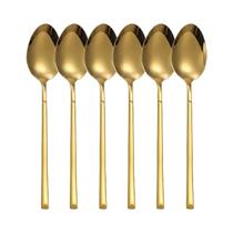 Conjuntos De Talheres De Aço Inoxidável Dourado 6/24/30PCS, Facas, Garfos E Colheres, Seguros Para