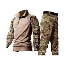 Conjuntos De Uniformes Táticos Camuflados Para Atividades Ao Ar Livre, Calças Cargo, Camisas De