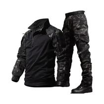 Conjuntos De Uniformes Táticos Camuflados Para Atividades Ao Ar Livre, Calças Cargo, Camisas De