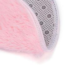 Conjuntos de utensílios de cozinha banho macio piso do quarto chuveiro tapete redondo tapete antiderrapante rosa