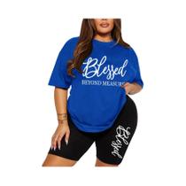 Conjuntos De Verão plus Size Para Mulheres, 2 Peças Elegantes Com Estampa, Ofertas Baratas Em