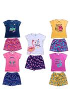 Conjuntos Infantis Menina Kit 10 peças Blusas Shorts 1 ao 10 - Kitilica Kids