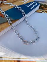 Conjuntos Unissex banhado a Ouro e Prata Colar e pulseira de correntes Maxi