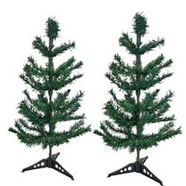 Conjuto 2 arvore verde natal plastico pequena 55 cm 46 galhos tradicional apartamento escritorio casa Conjuto 2 arvore verde natal plastico pequena 55 cm 46 galhos tradicional apartamento escritorio casa