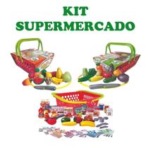 Conjuto Brinquedo Para Dia das Crianças Supermercado Frutas