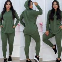 Conjuto lanzinha calça e blusa com capuz