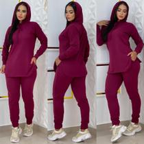 Conjuto lanzinha calça e blusa com capuz