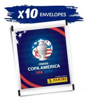 Conmebol 2024 Copa América Kit 10 Envelopes 50 Figurinhas