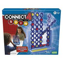 Connect 4 Spin Game, Features Spinning Connect 4 Grid, 2 Jogos de Tabuleiro para Família e Crianças, Jogos de Tabuleiro de Estratégia, Idades 8 e Acima