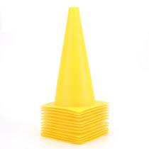 Conos de Entrenamiento de Tráfico Fragraim Amarillos de 12 Pulgadas, Paquete de 12