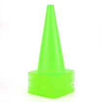 Conos de Entrenamiento de Tráfico Fragraim Juego de 12 Unidades, 30 cm, Plástico Verde