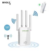 Conquiste uma rede mais forte com o Repetidor Roteador de Sinal Wi-Fi 4 Antenas HZ-2800!