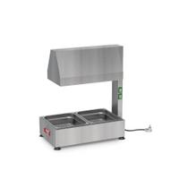 Conservador de batatas e Frituras 2 Cuba de 1/2 220V