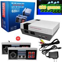 Consola de jogos Dixvuk Retro com 620 jogos clássicos +2 de controle